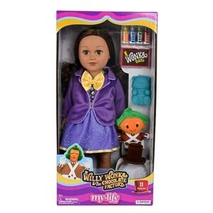 My Life As Willy Wonka Posable 18-inch Doll Brunette Hair Brown Eyes NEW